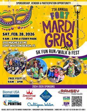 Fort Mardi Gras Fun 5k Run/Walk & Fest at Ferry Park