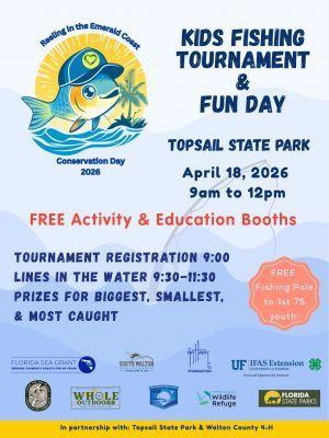 Kids Fishing Tournament and Fun Day at Topsail State Park