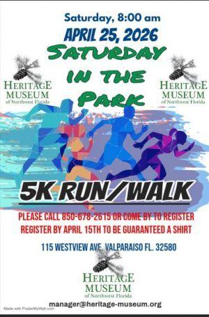 Heritage Museum Valparaiso Saturday in the Park 5K Run/Walk