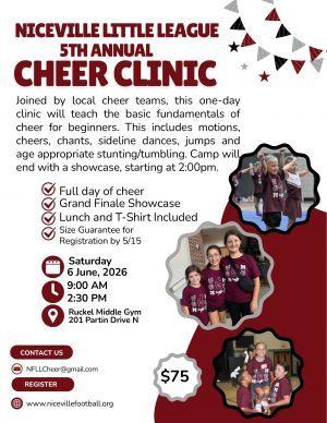 Niceville Football Little League Cheer Clinic