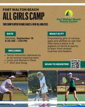 FWB Tennis Center All Girls Camp